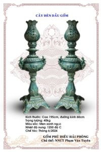 Đèn dầu gốm
